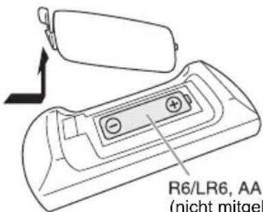 PANASONIC SCHC212 - Die Fernbedienung vorbereiten - 1