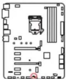 MSI Z390A Pro - JCI1: connecteur intrusion chassis - 1