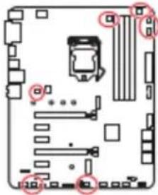 MSI Z390A Pro - CPU_FAN1, PUMP_FAN1, Sys_Fan1~5: connecteurs pour ventilateurs - 1