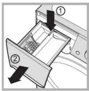 INDESIT PWC 8128 W (EU) - Cleaning the detergent dispenser. drawer - 1