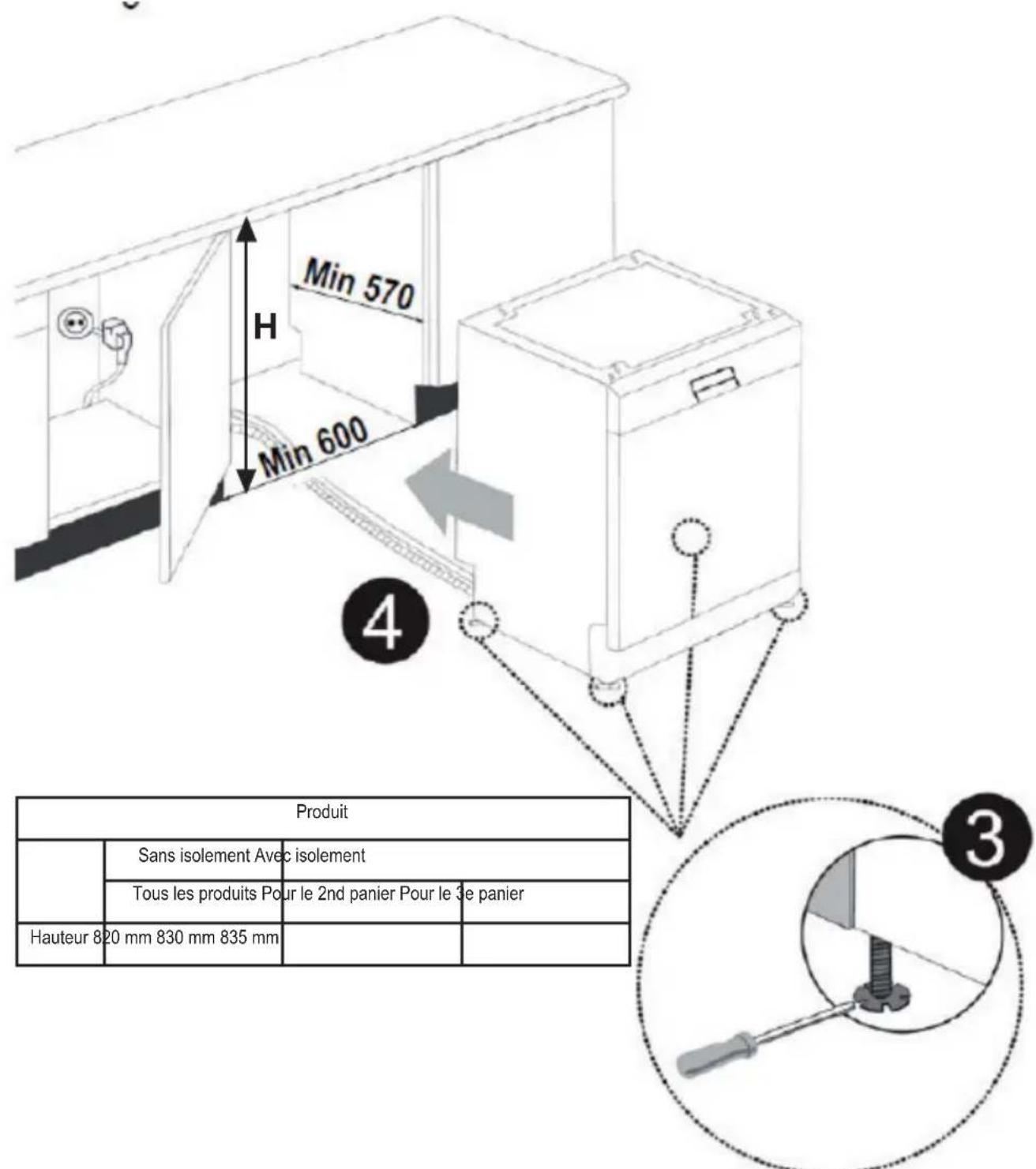 LAZER 180402FNTC1FS1AC22211 - Installation sous un plan de travail - 2
