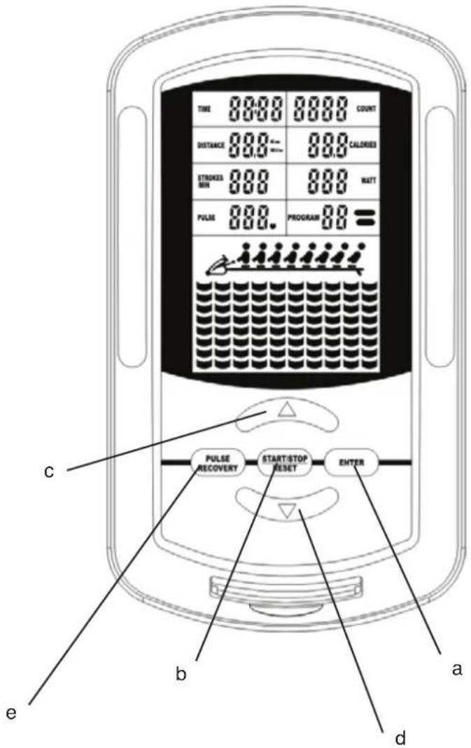 NordicTrack RX 1000 - TOUCHES DE LA CONSOLE: - 1