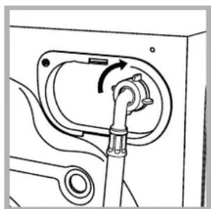 INDESIT WIXL 125 (ME) - Raccordement du tuyau d'arrivée de l'eau - 2
