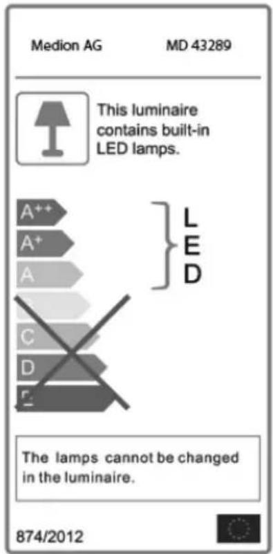 MEDION LIFE P66074 (MD 43289) - Led - 1