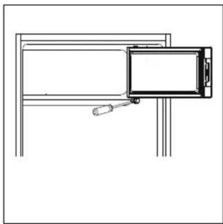 MEDION MD 37052 - Cambiare la battuta della porta del vano refrigerante - 1