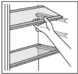 MEDION MD 37052 - Herausnehmen und Wiedereinsetzen von Gefrier- oder Kühlschubladen/Glaseinlegeböden - 1