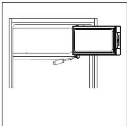 MEDION MD 37052 - Cambiar el tope de la puerta del congelador - 1