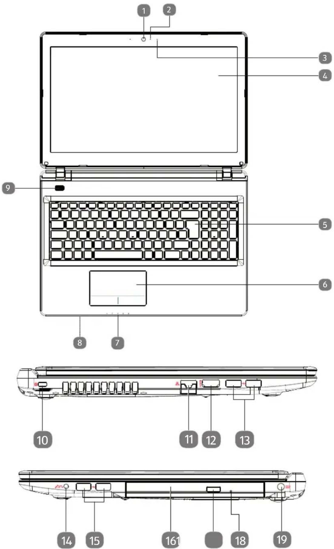 MEDION Akoya E6436 (MD 61100) - Aanzichten - 1