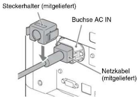 SONY VPLVW5000ES - AnschlieBen des Netzkabels - 1