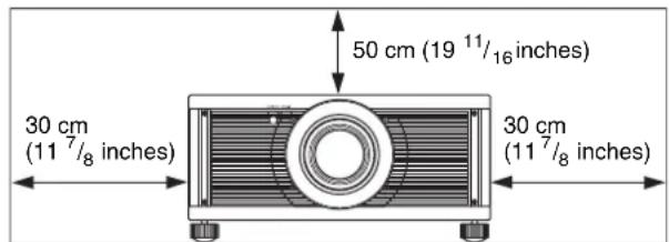 SONY VPLVW5000ES - Near walls - 2