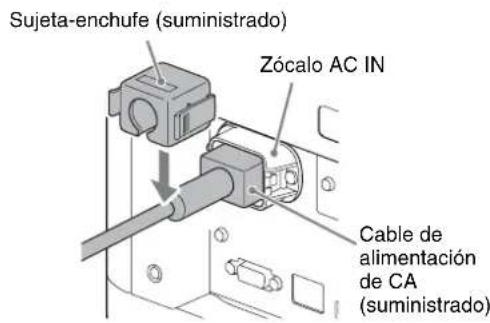 SONY VPLVW5000ES - Conexión del cable de alimentación de CA - 1