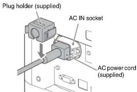 SONY VPLVW5000ES - Connecting the AC Power Cord - 1