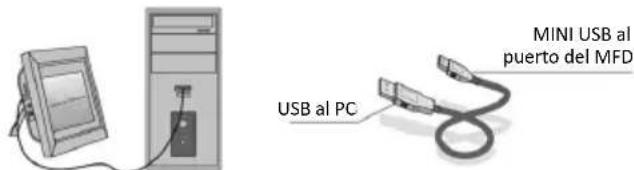 BRAUN DigiFrame 1060 - Conexión a un ordenador (opcional) - 1