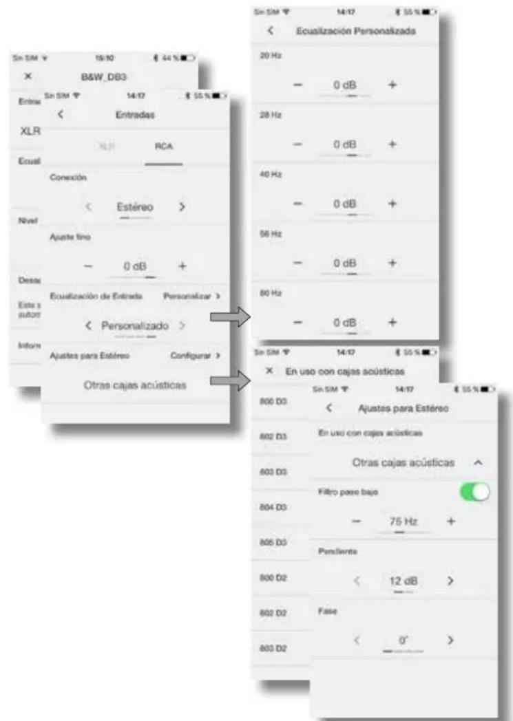 BOWERS & WILKINS DB1D - Configuración de las Entradas - 2