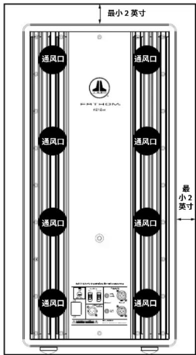JL Audio Fathom f212 V2 - 内置安装的特殊注意事项 - 2