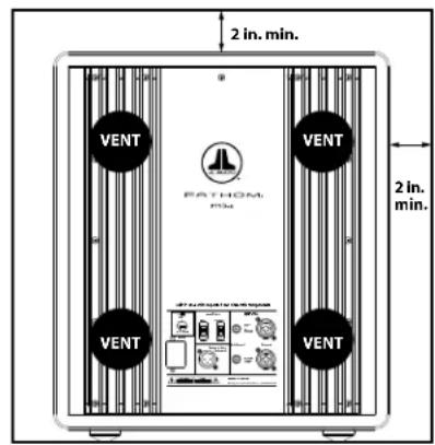 JL Audio Fathom f212 V2 - SPECIAL CONSIDERATIONS FOR BUILT-IN INSTALLATIONS - 1