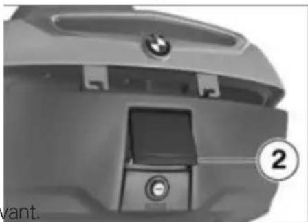 BMW K 1600 GTL (2018) - Fermer le topcase - 1