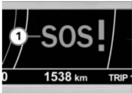 BMW K 1600 GTL (2018) - Affichage de l'appoint d'urgence - 6