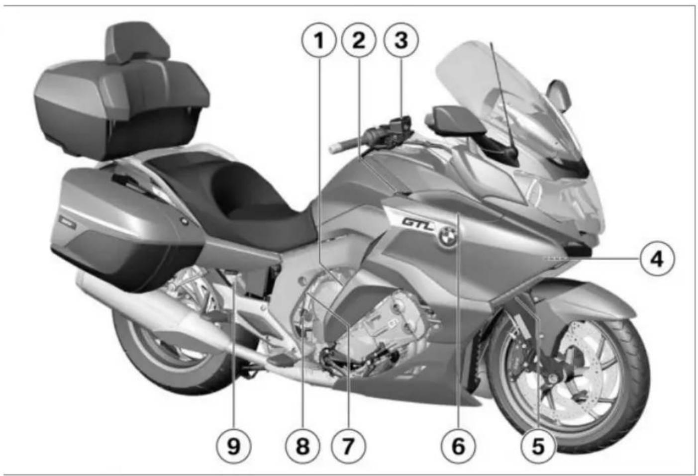 BMW K 1600 GTL (2018) - Vue d'ensemble côté gauche - 1