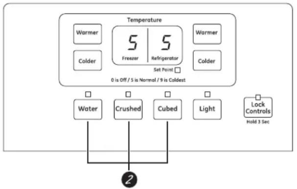 GE JT3800DHBB - About the controls on the refrigerator. - 2
