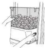 JENN-AIR JS42NXFXDE - TO REMOVE AND REPLACE THE ICE STORAGE BIN: - 1