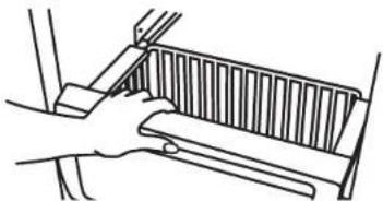JENN-AIR JS42NXFXDE - POUR ENLEVER ET REPLACER LE PANIER DU CONGÉLATEUR : - 1