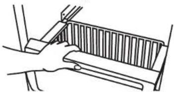 JENN-AIR JS42NXFXDE - TO REMOVE AND REPLACE THE FREEZER BASKET: - 1