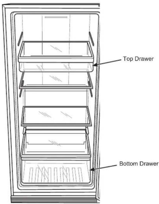 GE FUF14DLRWW - Drawers (on some models) - 2