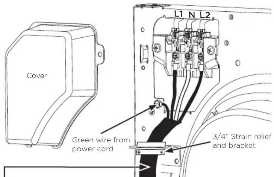 Fisher & Paykel DE4024P1 - Connecting dryer using 4-wire connection (must be used for mobile home installation) - 1