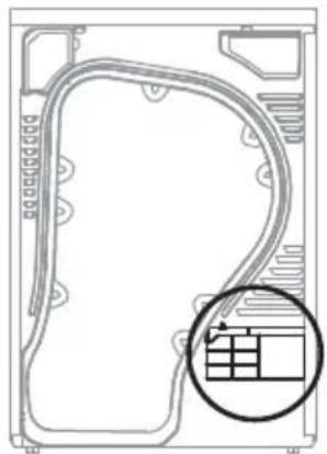 Fisher & Paykel DE4024P1 - Raccordement du tuyau d'évacuation - 1