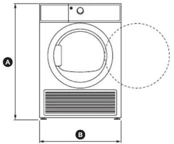 Fisher & Paykel DE4024P1 - Dimensions du produit - 1