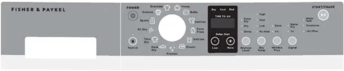 Fisher & Paykel DE4024P1 - IMPORTANT! - 2