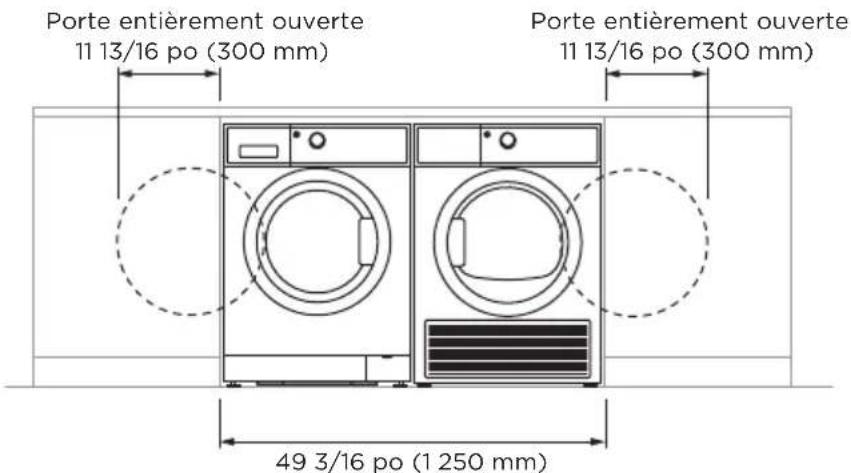 Fisher & Paykel DE4024P1 - Laveuse et séchuse installées ensemble - 1