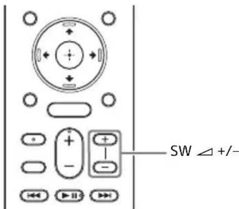 SONY HTX9000F - como ajustar el volumen del subwoofer - 1