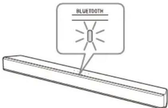 SONY HTX9000F - Press and hold BLUETOOTH on the main unit for 2 seconds. - 1