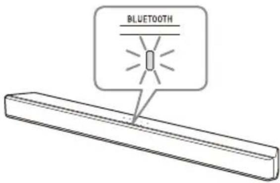 SONY HTX9000F - Maintenez enfoncée la touche bluetooth de l'appareil principal pendant 2 secondes. - 1