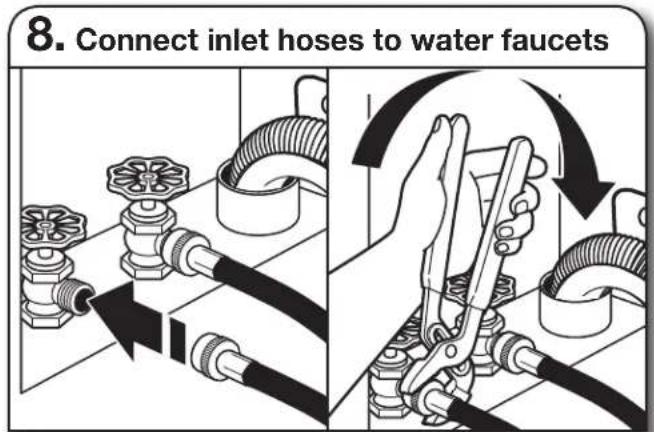 MAYTAG MVW8230HC - Connect Inlet Hoses - 1
