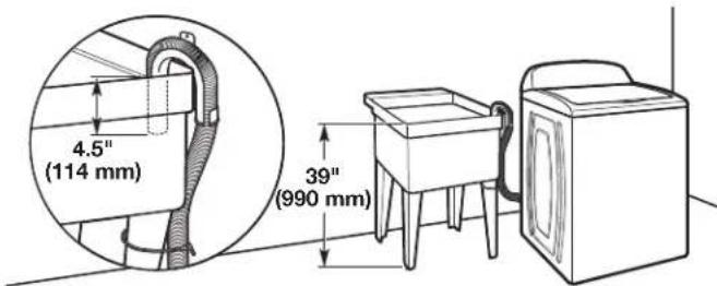 MAYTAG MVW8230HC - Laundry tub drain system - 1