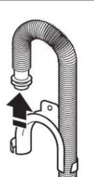 MAYTAG MVW8230HC - Saque el molde de la manguera de desagote (solo para instalaciones con desagote por piso) - 1