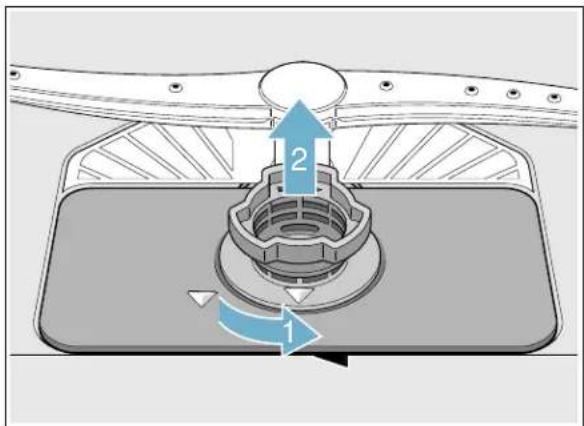 GAGGENAU DF250762 - Pour vérifier ou nettoyer le système de filtration : - 1