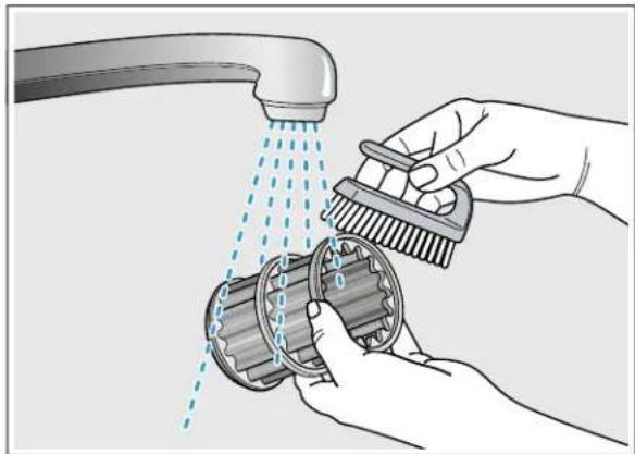 GAGGENAU DF250762 - To check or clean the filter system: - 3