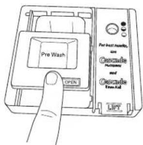 WHIRLPOOL WDT970SAHW - Para cerrar la tapa ParaAbrir la tapa - 1