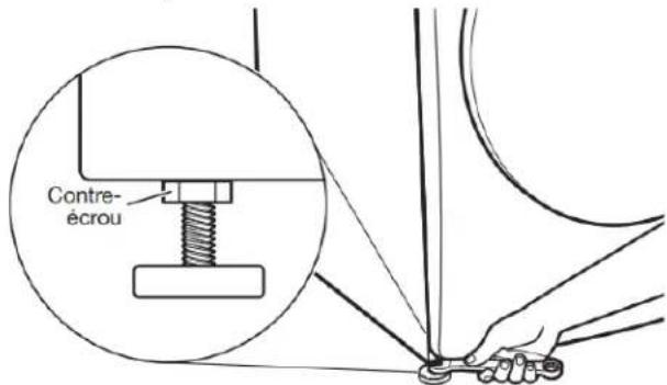 WHIRLPOOL WFW862CHC - Serrer les pieds de nivellement - 1
