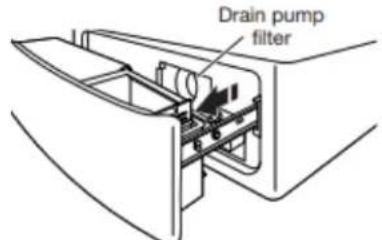 WHIRLPOOL WFW862CHC - Cleaning the Drain Pump/Draining Residual Water (on some models) - 1
