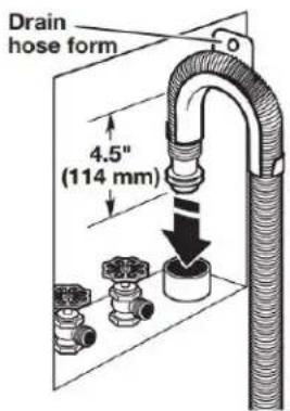 WHIRLPOOL WFW862CHC - Place drain hose in standpipe - 1