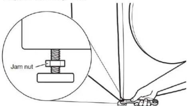 WHIRLPOOL WFW862CHC - Check levelness of washer - 2