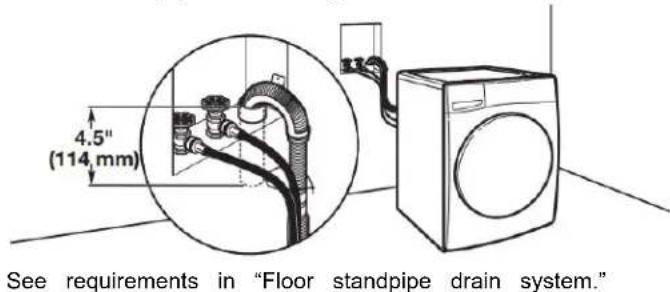 WHIRLPOOL WFW862CHC - Wall standpipe drain system - 1