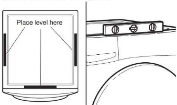 WHIRLPOOL WFW862CHC - Check levelness of washer - 1