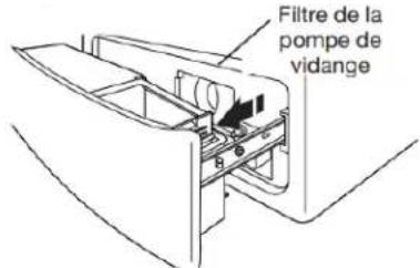 WHIRLPOOL WFW862CHC - Nettoyage du filtré de la pompe de 4. vidange / Vidange de l'eau résiduelle (sur certains modèles) - 1
