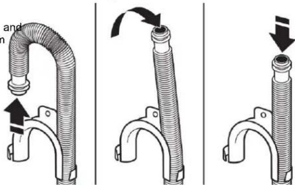 WHIRLPOOL WFW862CHC - Remove drain hose form (floor drain installations only) - 1